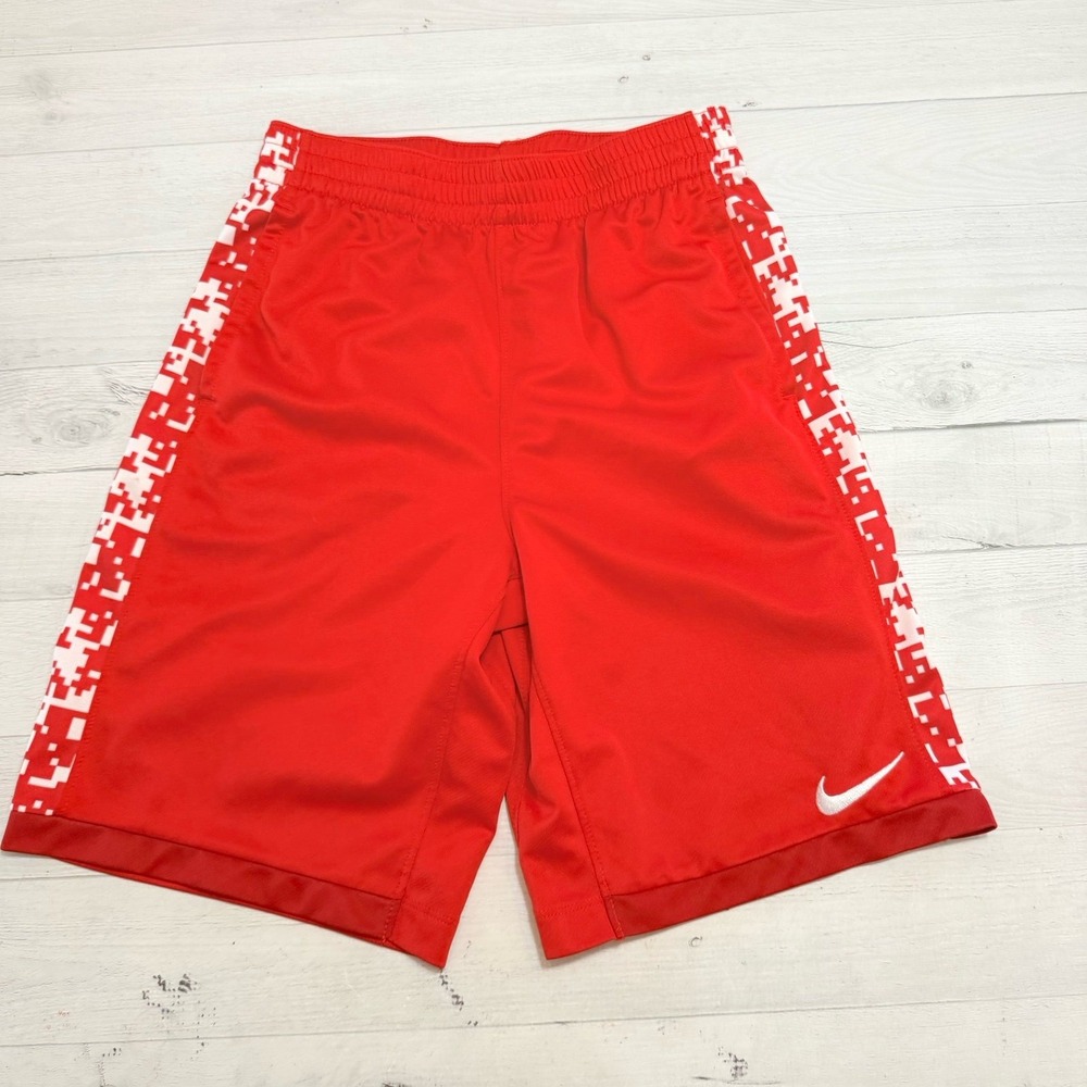 Nike boys red athletic shorts youth XL